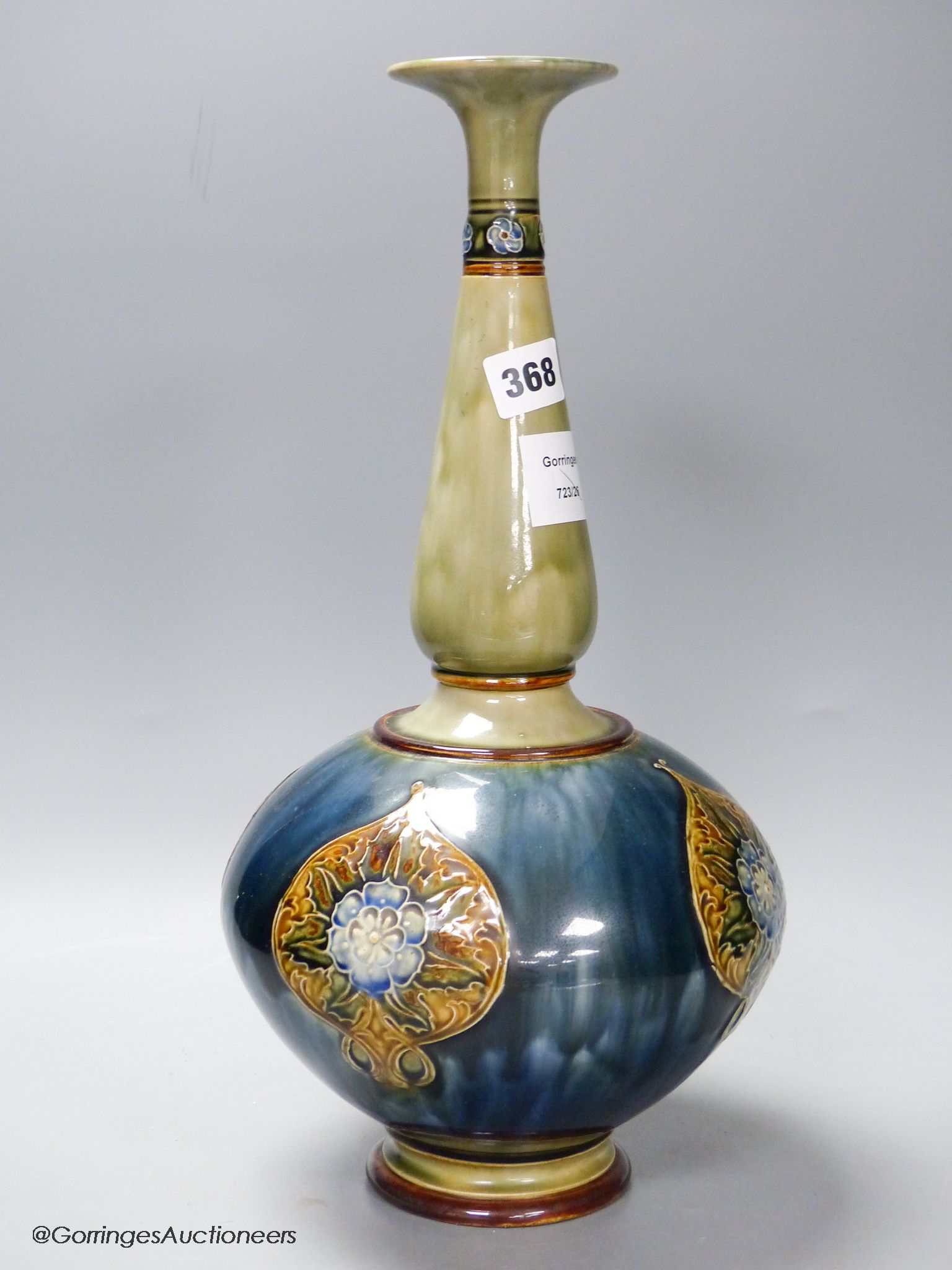 A tall Royal Doulton bottle vase, height 40cm